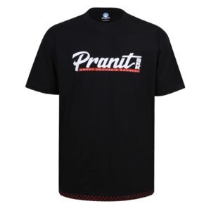 Pranit  T-Shirt with Thai Textile Trim BLACK