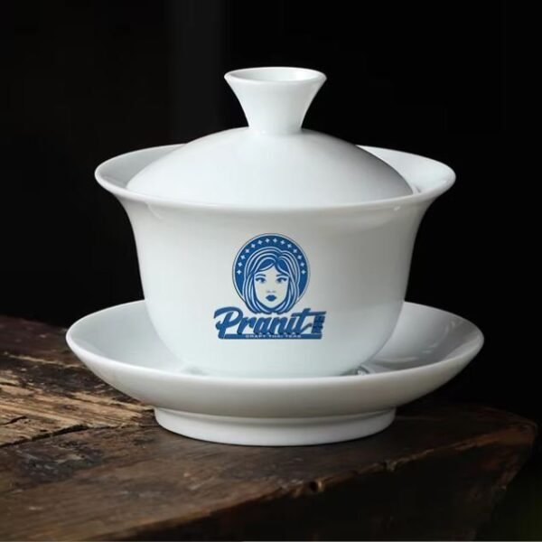 PRANIT Porcelain Gaiwan Set – Two 120 ml Gaiwans